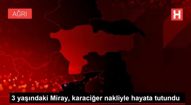 3 yaşındaki Miray, karaciğer nakliyle hayata tutundu